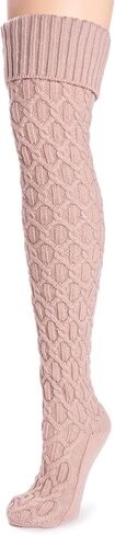 MUK LUKS Women's Chunky Cable Over The Knee Socks in Kuwait
