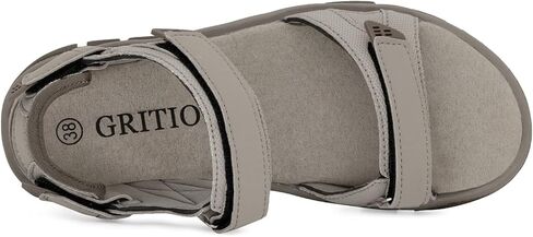 صندل رياضي نسائي للتنزه سيرًا على الأقدام من GRITION مع مقدمة مفتوحة مريحة، صندل مشي صيفي للرحلات في الهواء الطلق، حذاء مائي مع راحة خفيفة الوزن على الشاطئ in Kuwait