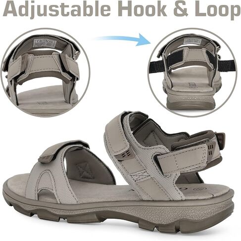 صندل رياضي نسائي للتنزه سيرًا على الأقدام من GRITION مع مقدمة مفتوحة مريحة، صندل مشي صيفي للرحلات في الهواء الطلق، حذاء مائي مع راحة خفيفة الوزن على الشاطئ in Kuwait