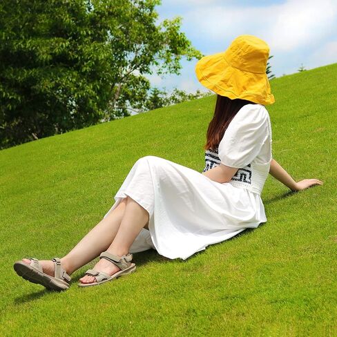 صندل رياضي نسائي للتنزه سيرًا على الأقدام من GRITION مع مقدمة مفتوحة مريحة، صندل مشي صيفي للرحلات في الهواء الطلق، حذاء مائي مع راحة خفيفة الوزن على الشاطئ in Kuwait