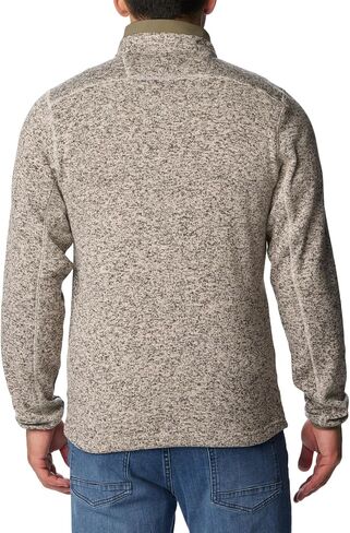 Columbia Men's Sweater Weather Half Zip, Dark Stone Heather/Stone Green, X-Large in Saudi Arabia