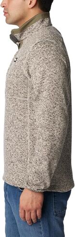 Columbia Men's Sweater Weather Half Zip, Dark Stone Heather/Stone Green, X-Large in Saudi Arabia