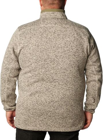 Columbia Men's Sweater Weather Half Zip, Dark Stone Heather/Stone Green, X-Large in Saudi Arabia