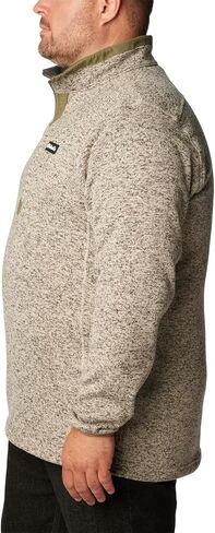 Columbia Men's Sweater Weather Half Zip, Dark Stone Heather/Stone Green, X-Large in Saudi Arabia