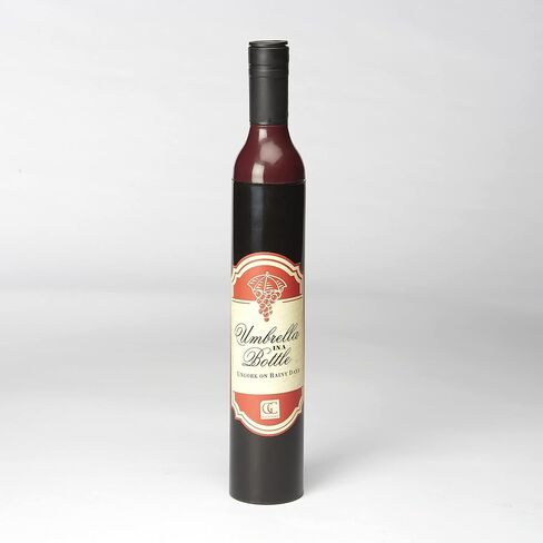 مظلة Giftcraft المدمجة في علبة زجاجة النبيذ، هدية إكسسوار عصرية مبتكرة، مظلة نسائية فريدة من نوعها، مقاومة للماء، خفيفة الوزن، مظلة بحجم السفر للمطر in Kuwait