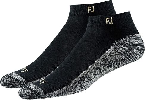 FootJoy Men's ProDry Sport XL 2-Pack Socks, Black, Fits Shoe Size 12-15 in Kuwait