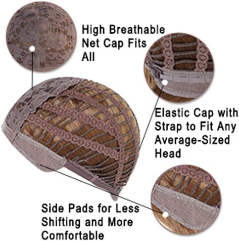ANOGOL قبعة الشعر + شعر مستعار أخضر داكن قصير لزي أنيمي قصير للرجال شعر مستعار تأثيري الباروكات الملونة Pelucas De Colores لحفلة الهالوين in Kuwait