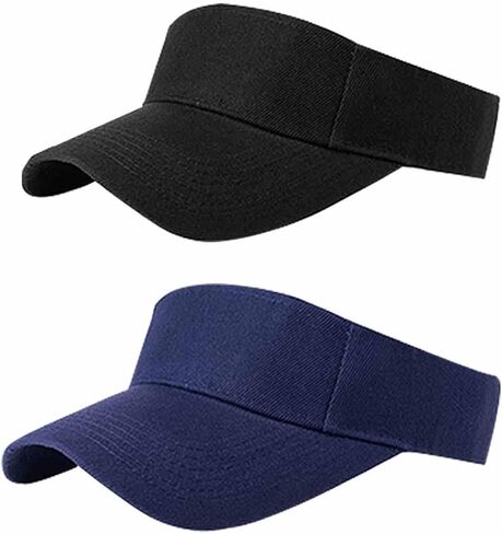 Sun Visor Hats for Women Men Adjustable UV Protection Outdoor Sports Golf Running Sun Caps… in Kuwait