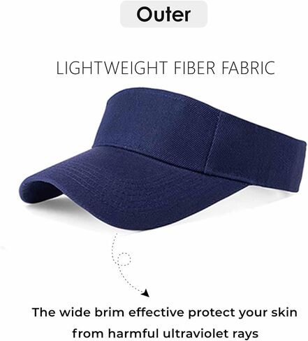 Sun Visor Hats for Women Men Adjustable UV Protection Outdoor Sports Golf Running Sun Caps… in Kuwait