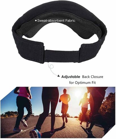 Sun Visor Hats for Women Men Adjustable UV Protection Outdoor Sports Golf Running Sun Caps… in Kuwait