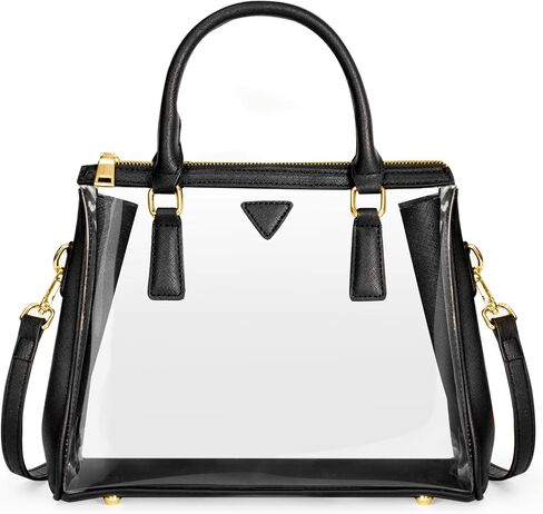 Joryin Clear Bag for Women Clear Bags Stadium Approved Clear Purse with Zipper Crossbody Handbag Transparent Bag in Kuwait