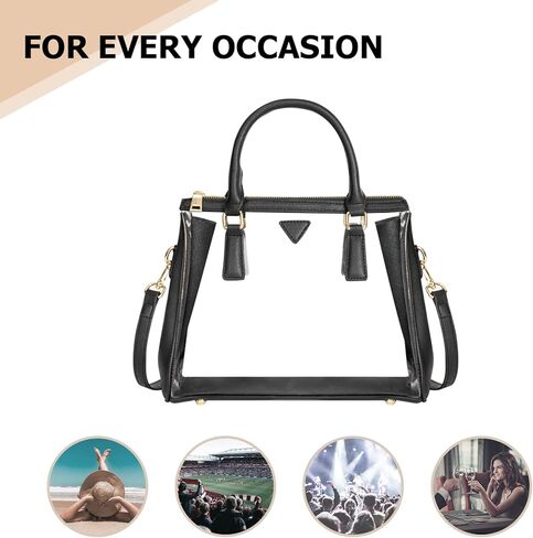Joryin Clear Bag for Women Clear Bags Stadium Approved Clear Purse with Zipper Crossbody Handbag Transparent Bag in Kuwait