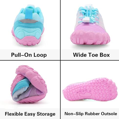 L-RUN Kids Water Shoes Quick Dry Boys Girls Barefoot Shoes for Beach Pool Sand Non-Slip Outdoor Athletic Walking Sneaker in Kuwait