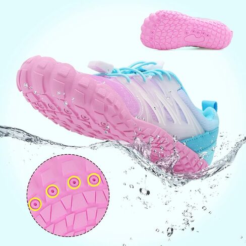 L-RUN Kids Water Shoes Quick Dry Boys Girls Barefoot Shoes for Beach Pool Sand Non-Slip Outdoor Athletic Walking Sneaker in Kuwait