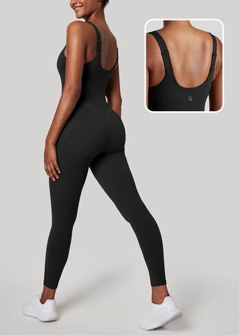 IUGA One Piece Jumpsuits for Women Tummy Control Workout Romper Unitard Bodysuit Bodycon Jumpsuit Built-in Bras in Saudi Arabia