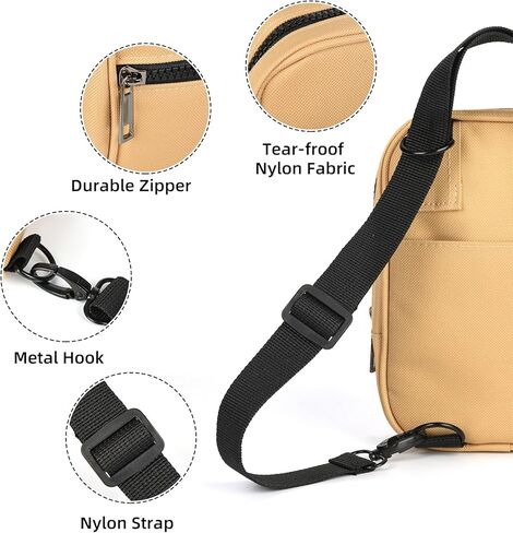 ChuLian Crossbody Bag Sling Bags for Women Men Travel Sling Purse 5 in1 with 2Pack Adjustable Strap Multi Position Fanny Pack in Kuwait