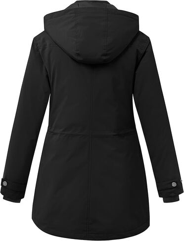 WenVen Women's Waterproof Winter Coats Warm Thicken Puffer Jackets with Detachable Hood in Kuwait
