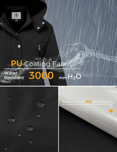 WenVen Women's Waterproof Winter Coats Warm Thicken Puffer Jackets with Detachable Hood in Kuwait