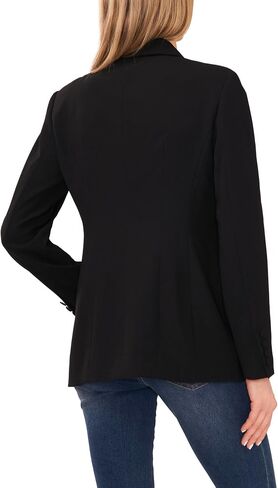 CeCe Rhinestone Trim Blazer Rich Black LG in Saudi Arabia
