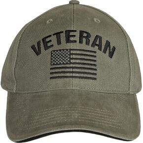 MEDALS OF AMERICA EST. 1976 US Veteran Baseball Cap with Embroidered US Flag OD Green in Saudi Arabia