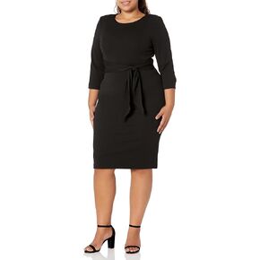 Adrianna Papell Knit Crepe Tie Waist Sheath Dress in Saudi Arabia