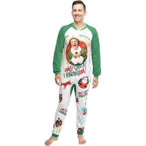INTIMO Elf The Movie للرجال OMG Santa! أنا أعرفه! بدلة بيجامة نوم من قطعة واحدة in Kuwait