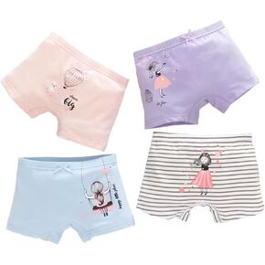 Girls Cotton Underwear Soft Boy Shorts Kids Boxer Briefs Panties(Pack of 5) in Kuwait