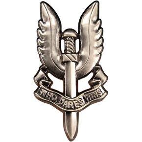 KAWADU SAS British Army Special Air Service Who Dares Wins Metal Military Forces Badge Pin Stylish Decor for Men