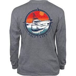 Salt Life Girls' Youth Maritime Marlin Long Sleeve Tee