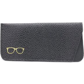 K Luxury Women's Eyeglass Case Leather Soft Holder Pocket Cases Slim Travel Pouch for Sunglasses Eyeglasses Readers