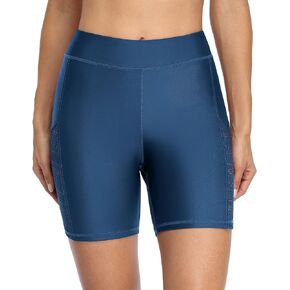 beautyin Women's Boardshort Swim Bottom High Waisted Tankini Swimwear Shorts