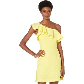 Lilly Pulitzer Kipton Romper Calla Yellow Pineapple Pucker Jacquard 8 in Saudi Arabia