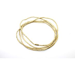 IS4A Tulsi Neck Beads 3X Long Mala (قلادة) Krishna المقدس خشب الريحان المقدس 2 مم خرز للجسم والروح من جميع Impure Karma والأفكار in Kuwait