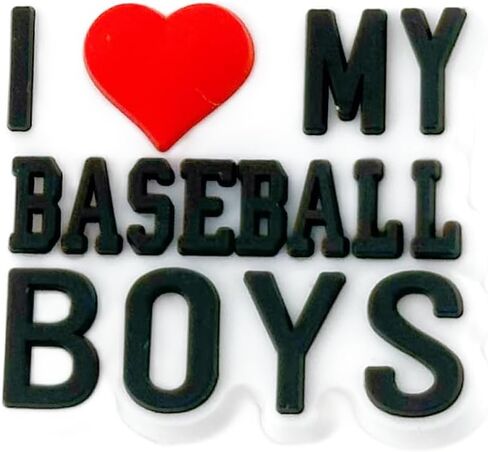 25 قطعة من إكسسوارات أحذية البيسبول الرياضية المختلفة لتزيين الأحذية للبنات والأولاد، صنادل ساحرة لهدايا الحفلات باللون الأزرق in Kuwait