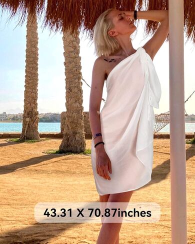 Hercicy 6 Pieces Sarong Cover Ups for Women Sarong Bathing Suit Bulk Sarongs Swimwear Cover up Skirt Sarong Swimsuits for Women Girls Multicolor in Saudi Arabia