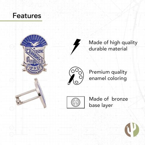 Desert Cactus Phi Beta Sigma Fraternity Greek Formal Wear Blazer Jacket (Silver Color Crest Cufflinks) in Saudi Arabia