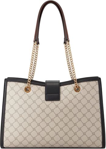 Nine West Thatcher LRG Jet Set Carryall, Beige logoblack in Kuwait