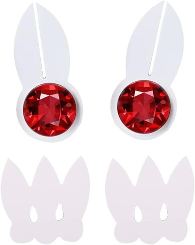 مجموعة مشابك شعر بحار تشيبي مون من كوسيرميتا، مجموعة من 4 قطع، غطاء رأس جوهرة بيضاء وحمراء، دعائم تنكرية in Kuwait