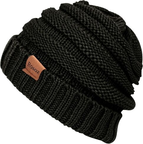 Rosoz Womens Beanies for Winter Slouchy Beanies for Women Knit Warm Winter Hats for Women Thick for Cold Weather in Saudi Arabia