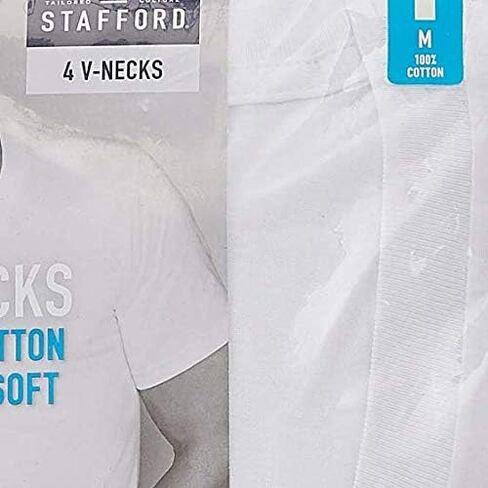 ستافورد 4 قطع. تي شيرتات قطن 100% فائقة النعومة برقبة على شكل حرف V in Kuwait
