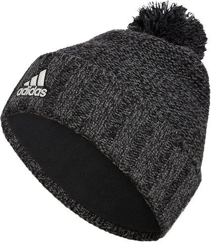 قبعة adidas Recon 3 Ballie Beanie باللون الأسود/الرمادي Six Marl/Black/White F23 مقاس واحد in Kuwait