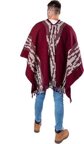 Wool Poncho for Men - Mexican Ponchos for Men - Clint Eastwood Poncho - Western Poncho Style - Wool Pancho - Blanket Panchos in Saudi Arabia