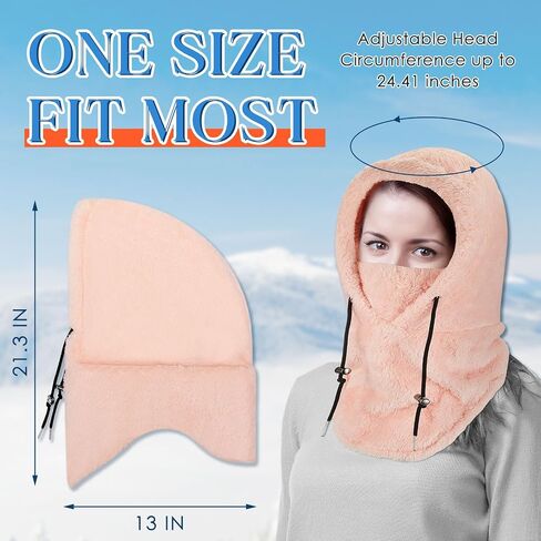 Liitrsh 4 Pcs Balaclava Ski Mask for Women Men Wind Resistant Arctic Fleece Winter Face Mask Warm Face Coverings for Women Men Cold Weather, 4 Colors in Saudi Arabia
