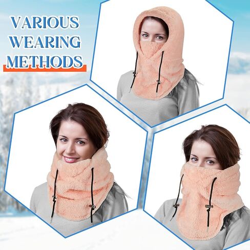 Liitrsh 4 Pcs Balaclava Ski Mask for Women Men Wind Resistant Arctic Fleece Winter Face Mask Warm Face Coverings for Women Men Cold Weather, 4 Colors in Saudi Arabia