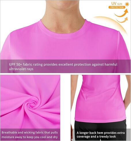 قميص نسائي قصير الأكمام من SG Edge أساسي للحماية من الشمس في الهواء الطلق in Kuwait