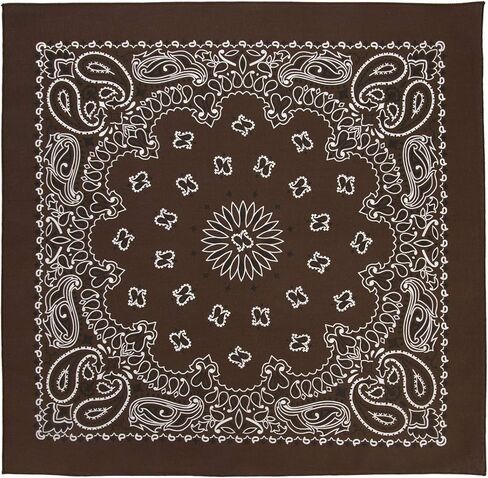 مناديل بيزلي غربية 100% من القطن (22 بوصة × 22 بوصة) صُنعت في الولايات المتحدة الأمريكية in Kuwait