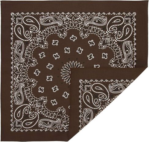 مناديل بيزلي غربية 100% من القطن (22 بوصة × 22 بوصة) صُنعت في الولايات المتحدة الأمريكية in Kuwait