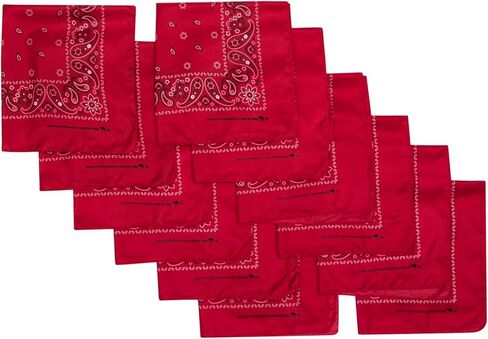 Camel Brand Bandana 12 Pack 21x21 100% Polyester in Kuwait