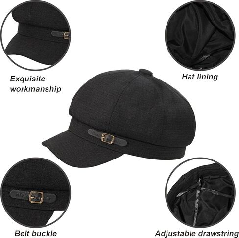 قبعات موزع الصحف النسائية قبعات بيريه قبعة غاتسبي كابي قبعات عصرية للسيدات من Pageboy للنساء in Kuwait