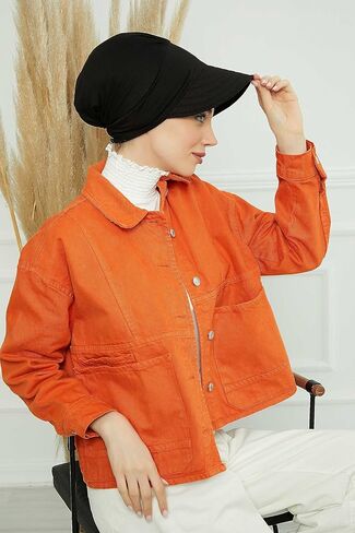 Instant Turban Newsboy Women's Cap, 95% Cotton Bonnet-Hat Scarf Chemo Headwear Visor Cap with Flower in Kuwait